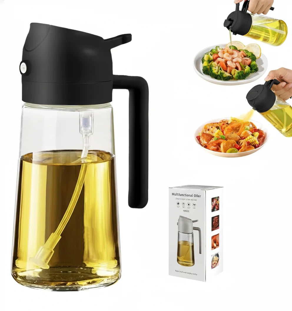 2-in-1 Oil Sprayer & Dispenser Bottle 500ml