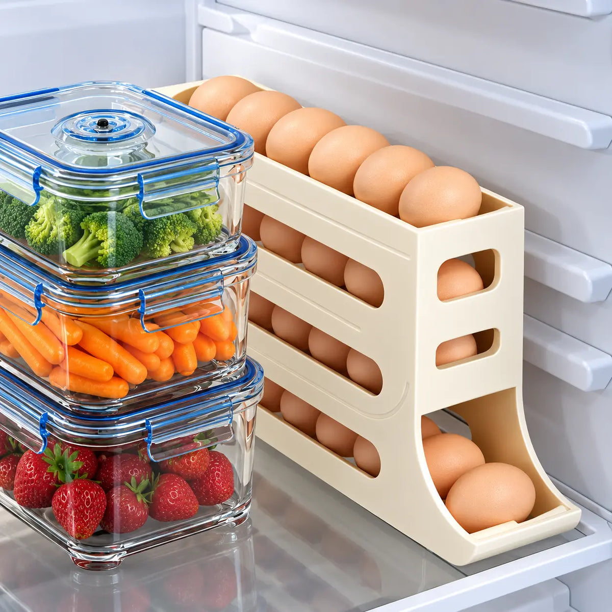 Egg Storage Rack – ৩ স্তরের ডিম র‍্যাক।