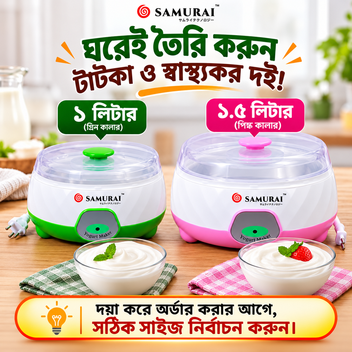 দই মেকার Samurai Yogurt Maker